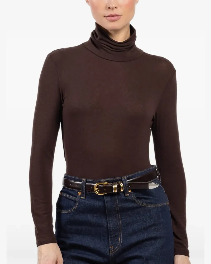 KONTATTO turtleneck long-sleeve top - Braun Braun