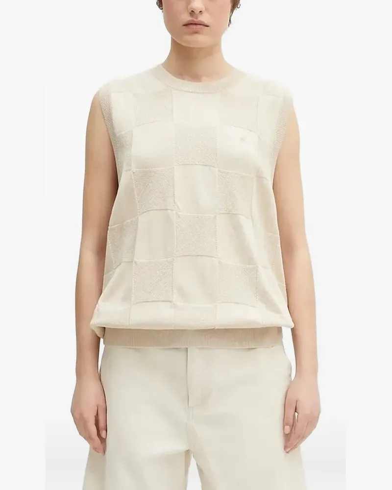 Carhartt WIP Kariertes Stricktop - Nude Nude