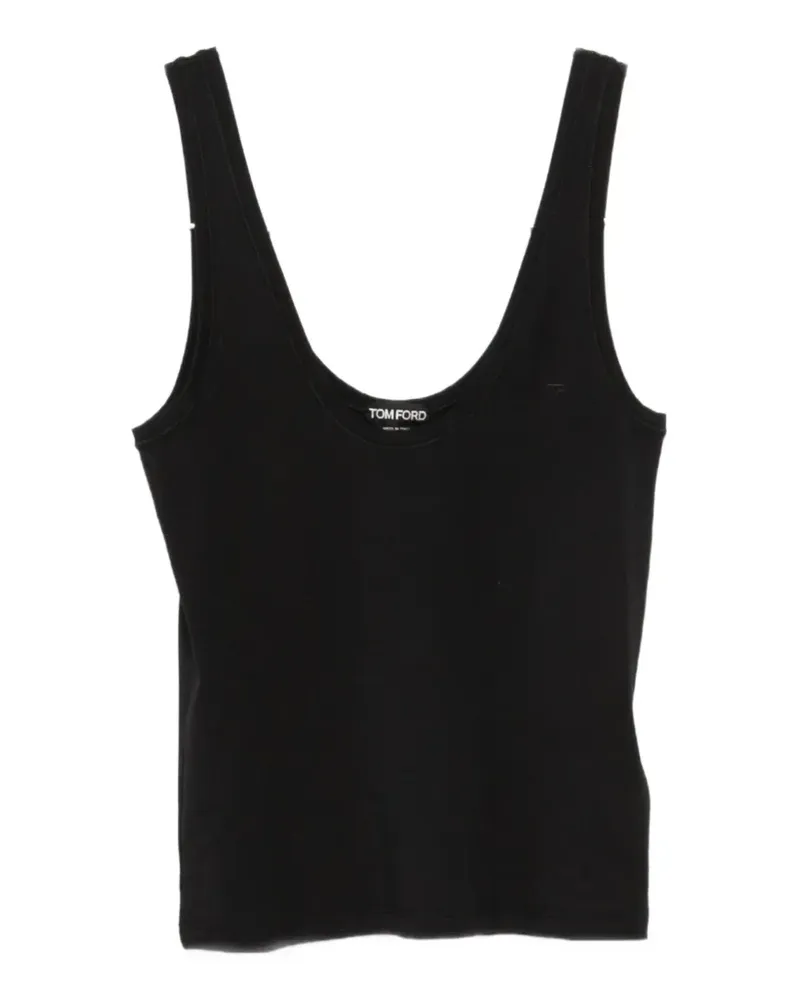 Tom Ford ribbed tank top - Schwarz Schwarz