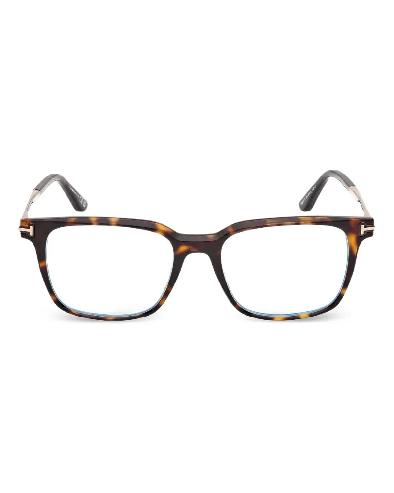 Tom Ford Brille mit eckigem Gestell - Braun Braun