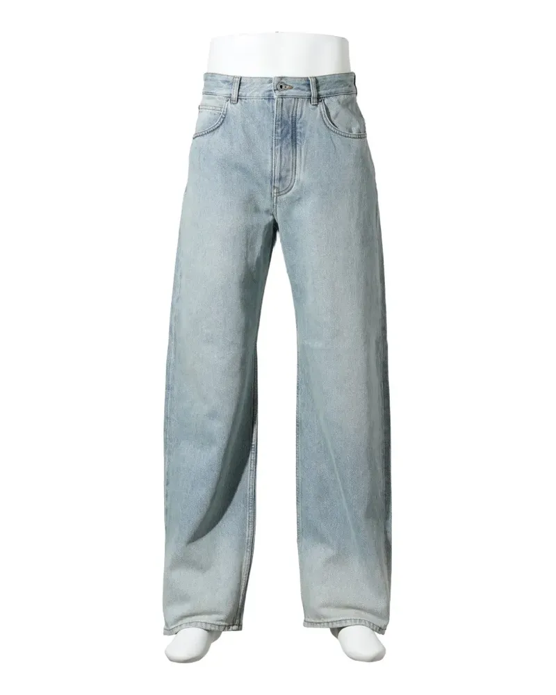 Loewe buckled-back jeans - Blau Blau