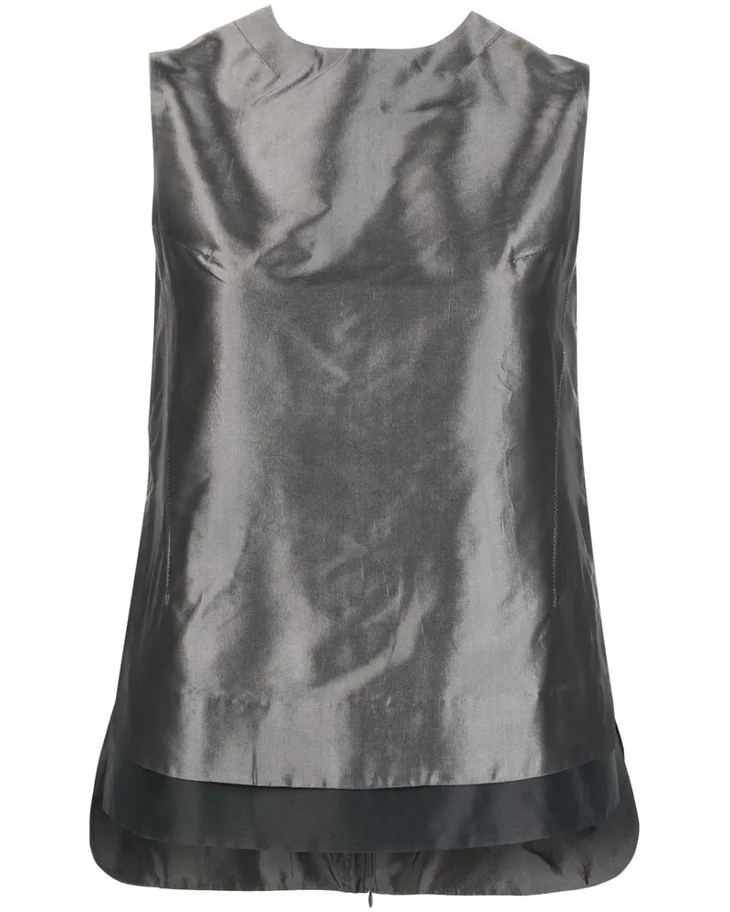 SHIATZY CHEN Bluse mit Kontrastdetails - Grau Grau