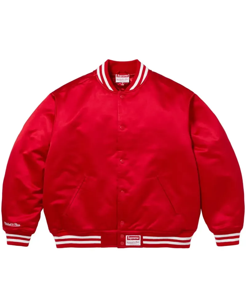 Supreme Being x Mitchell & Ness Collegejacke - Rot Rot