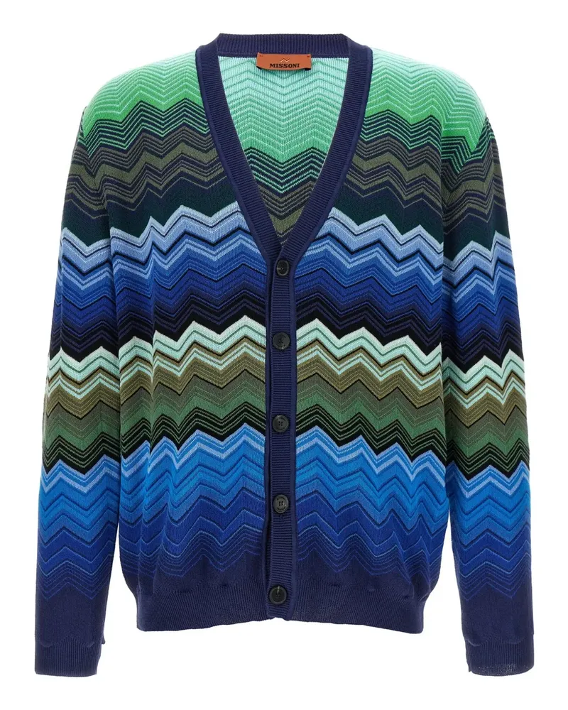Missoni Cardigan mit Zickzackmuster - Grün Grün