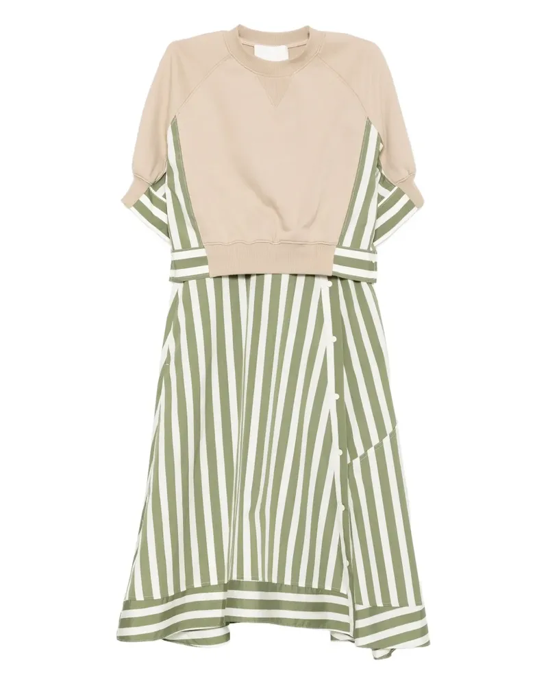 3.1 phillip lim Gestreiftes Kombi-Kleid - Nude Nude