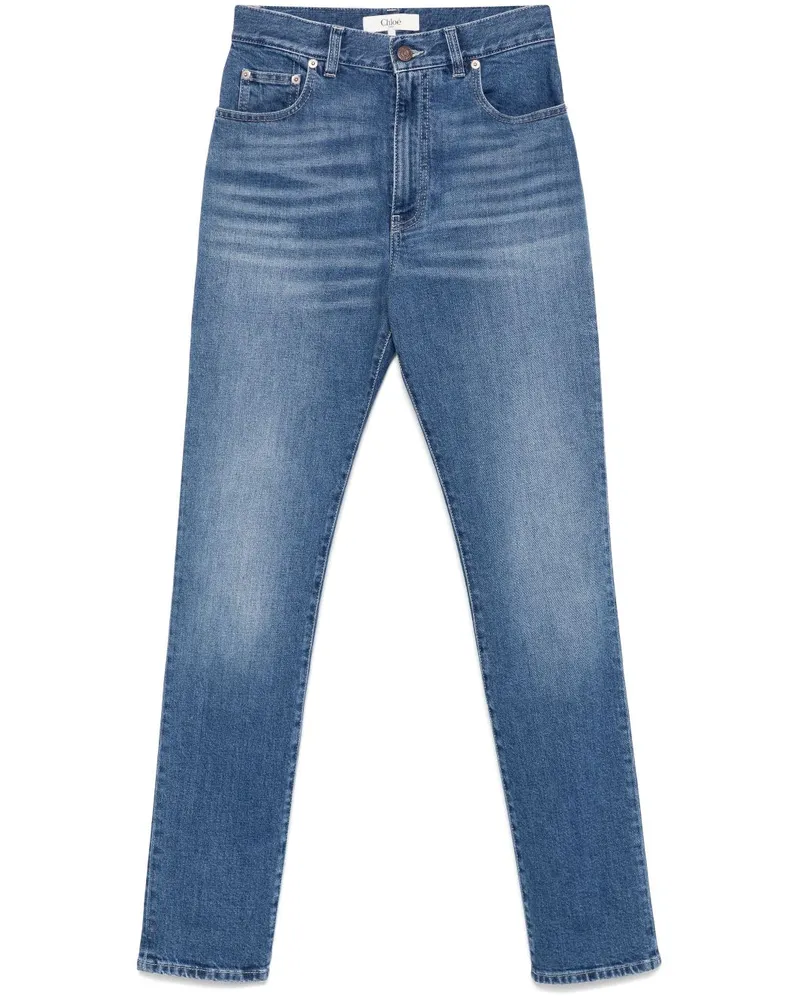 Chloé Schmale Jeans - Blau Blau