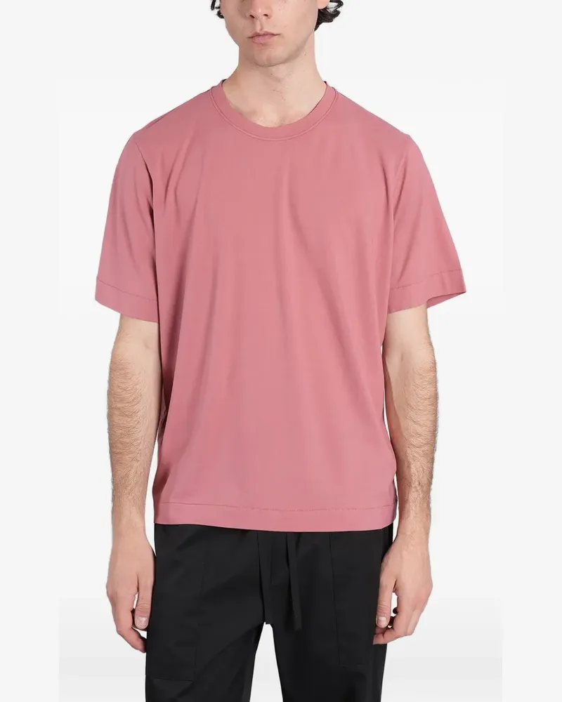 Alpha Studio crew-neck short-sleeve T-shirt - Rosa Rosa