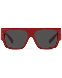 Dolce & Gabbana DNA Sonnenbrille mit Oversized-Gestell Rot