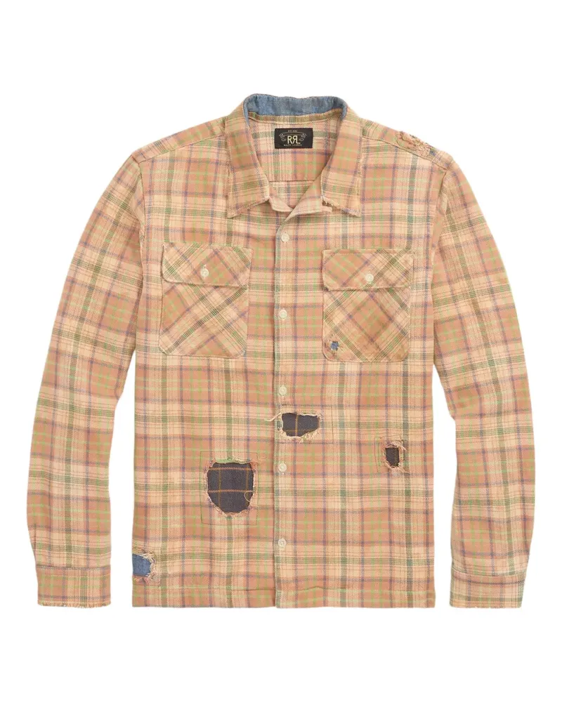 Ralph Lauren Kariertes Carter Hemd mit Patch - Nude Nude