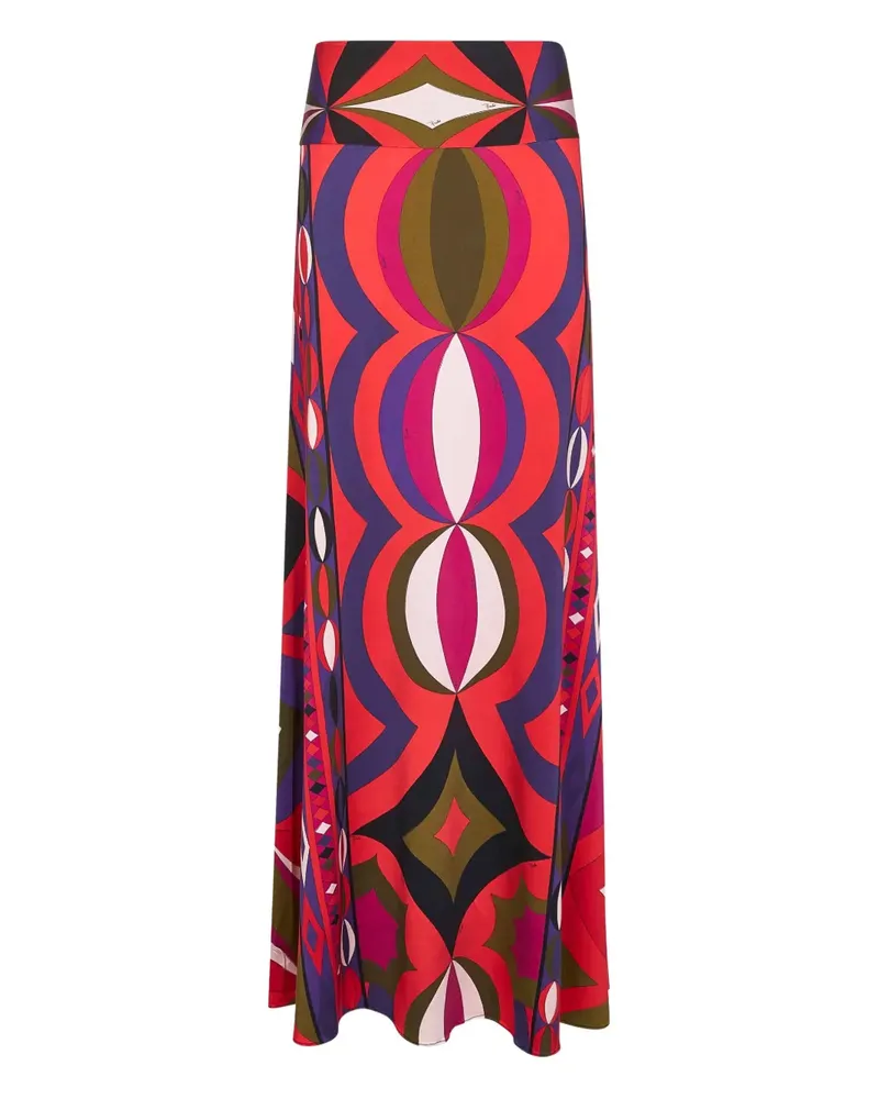 Emilio Pucci Midirock mit Print - Rosa Rosa