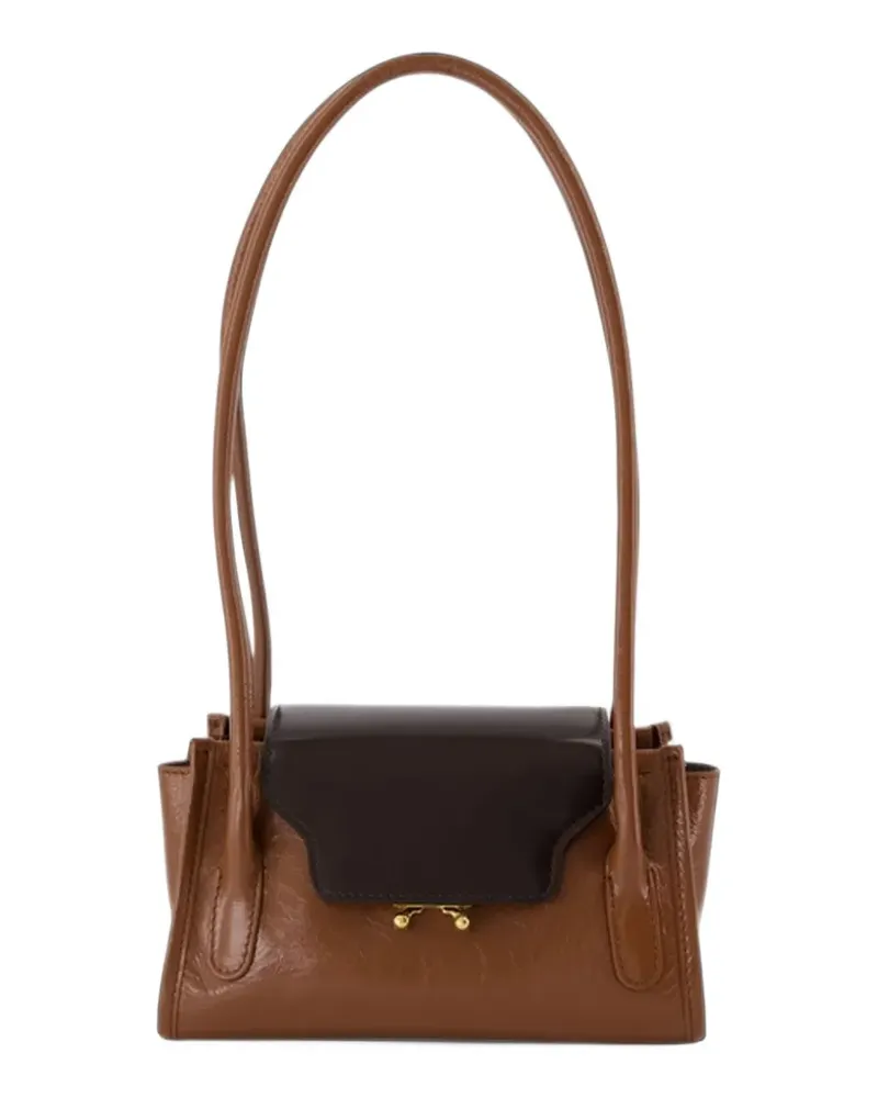 Marni Mini Trunkette Schultertasche - Braun Braun