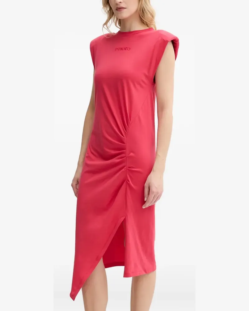 Pinko Midikleid mit Seitenschlitz - Rosa Rosa