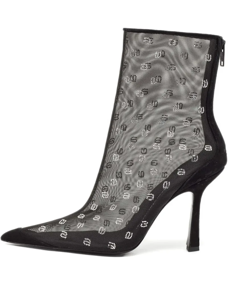 Alexander Wang 2024 Delphine Stiefel 110mm - Schwarz Schwarz