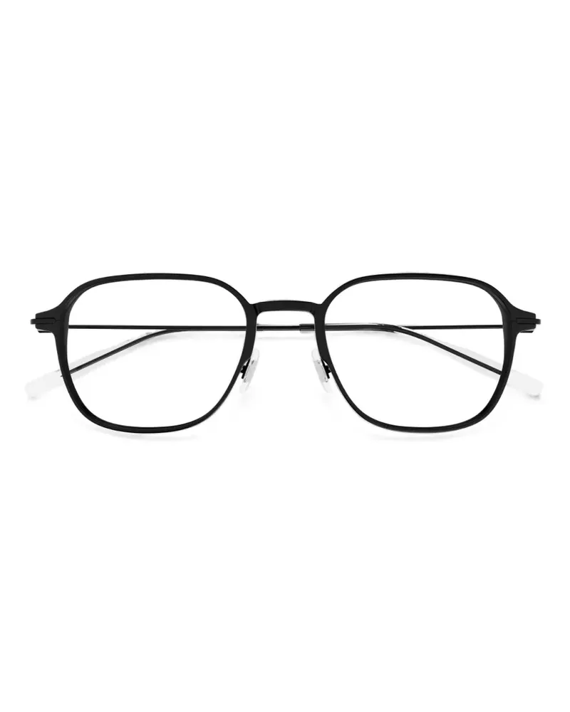 Montblanc Brille mit geometrischem Gestell - Schwarz Schwarz