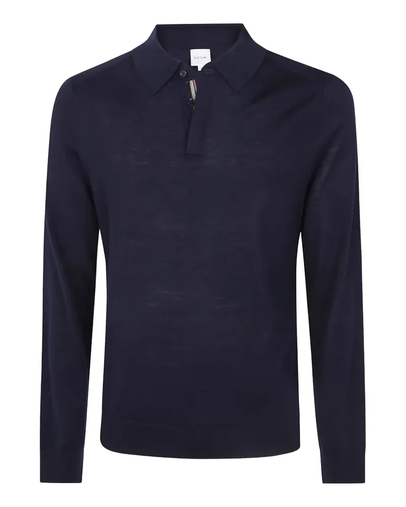 Paul Smith merino-wool polo shirt - Blau Blau