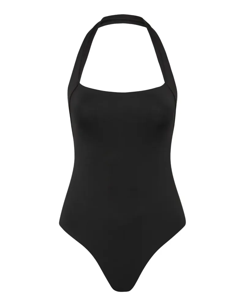 BONDI BORN Candice halterneck swimsuit - Schwarz Schwarz