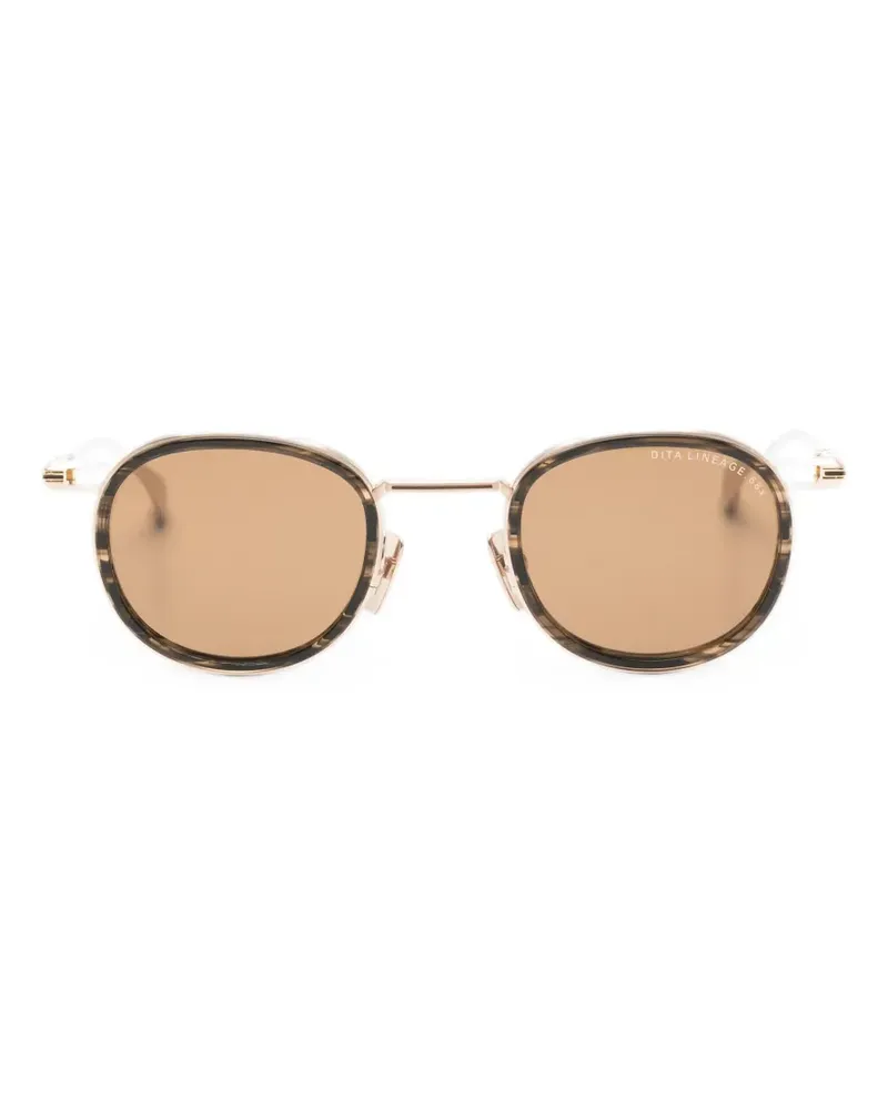 DITA Runde Lineage 68X Sonnenbrille - Gold Gold