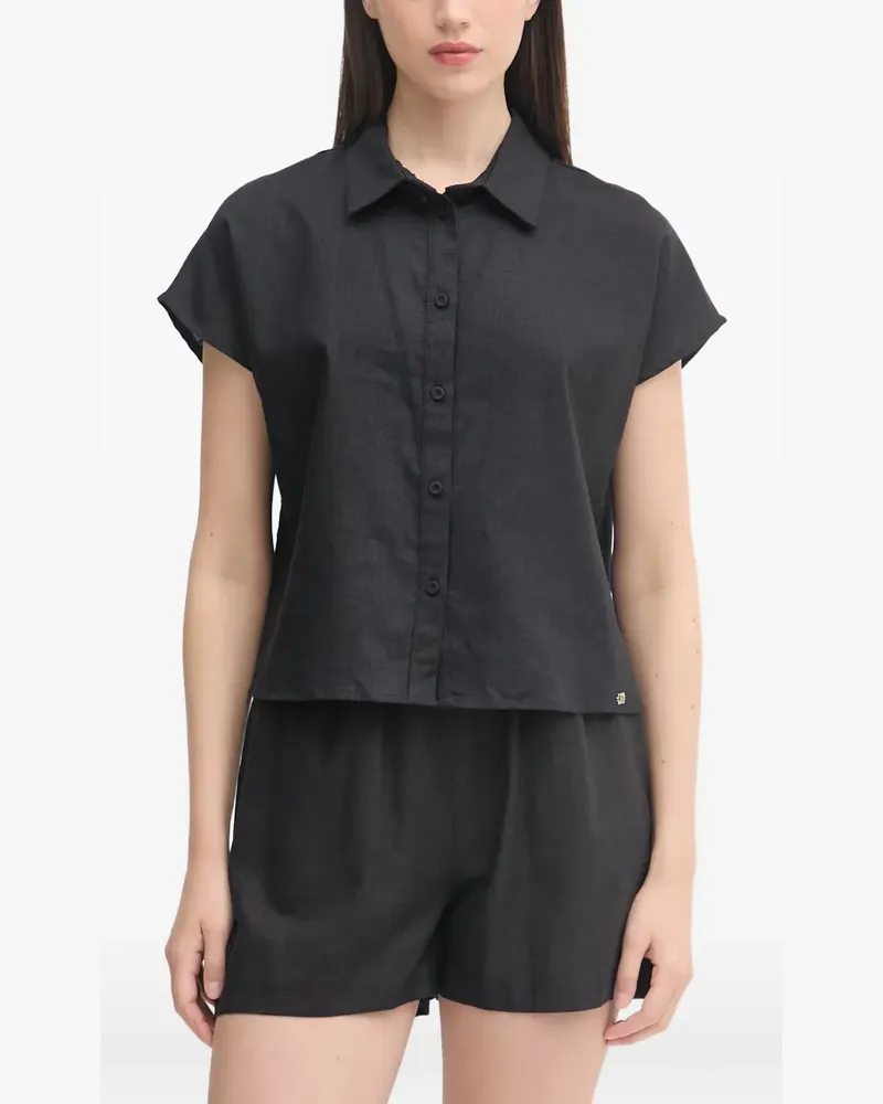 Gaudi button-up short-sleeve shirt - Schwarz Schwarz