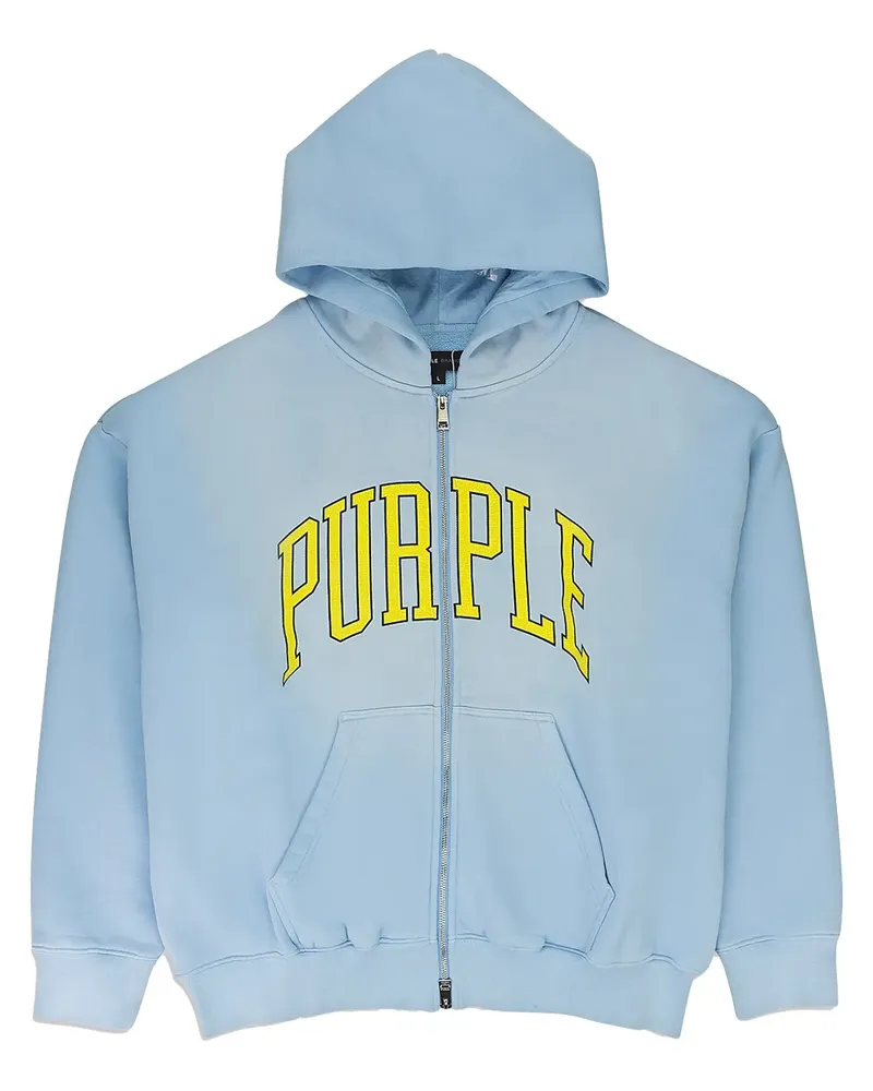 PURPLE BRAND HWT "Blue" Hoodie aus Fleece - Blau Blau
