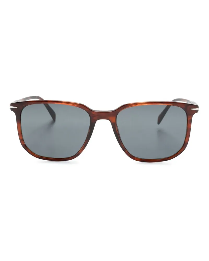 EYEWEAR by DAVID BECKHAM Sonnenbrille mit eckigem Gestell Braun