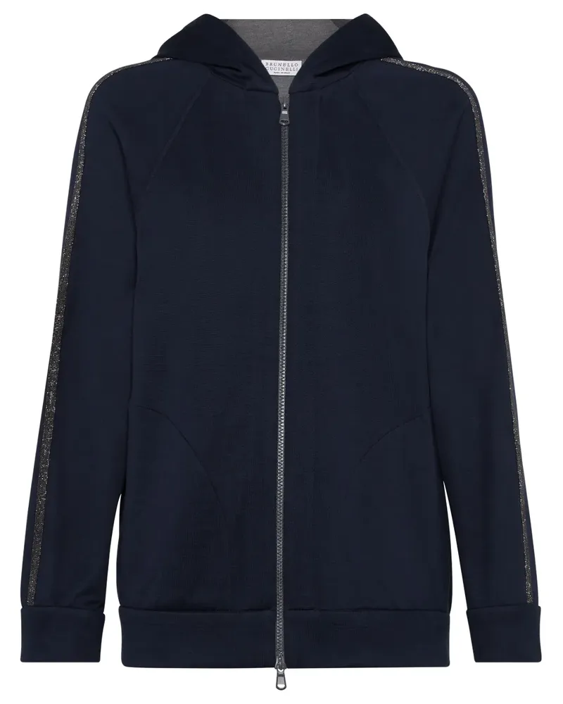 Brunello Cucinelli Klassische Kapuzenjacke - Blau Blau
