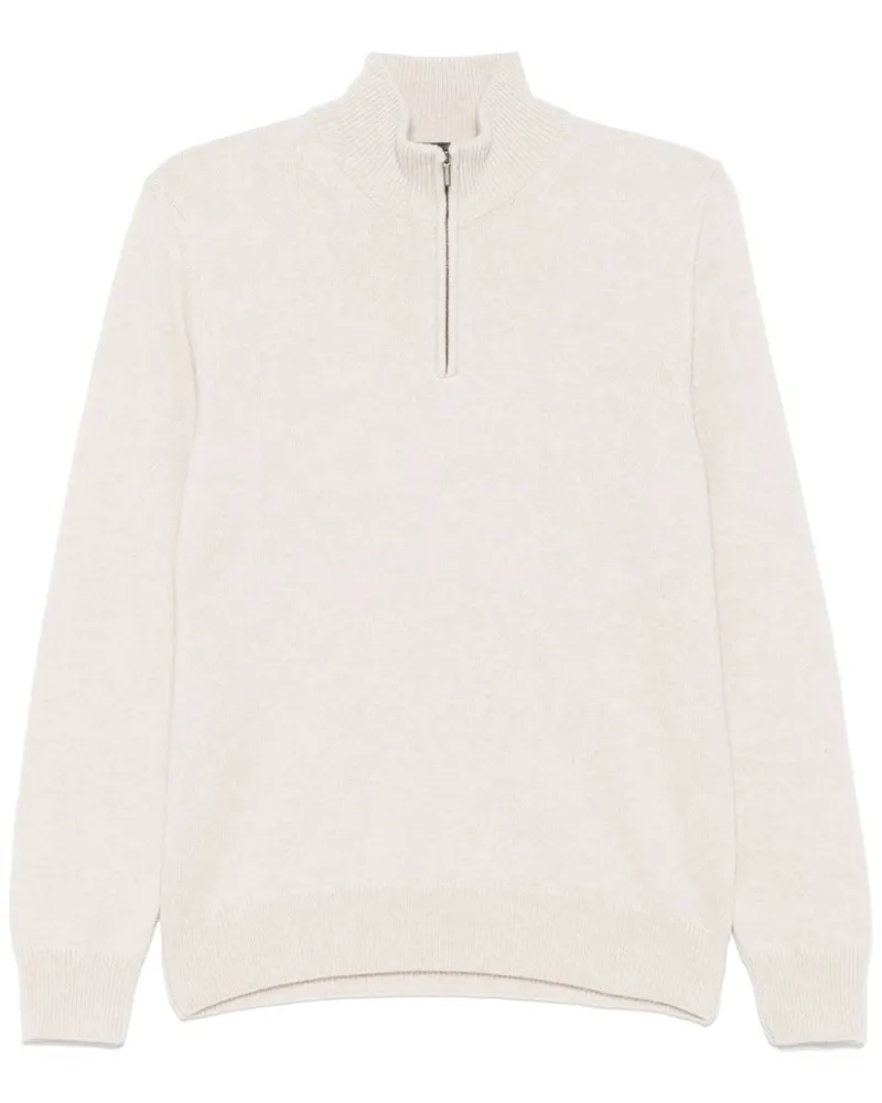 Zanone Pullover mit Reißverschluss - Nude Nude