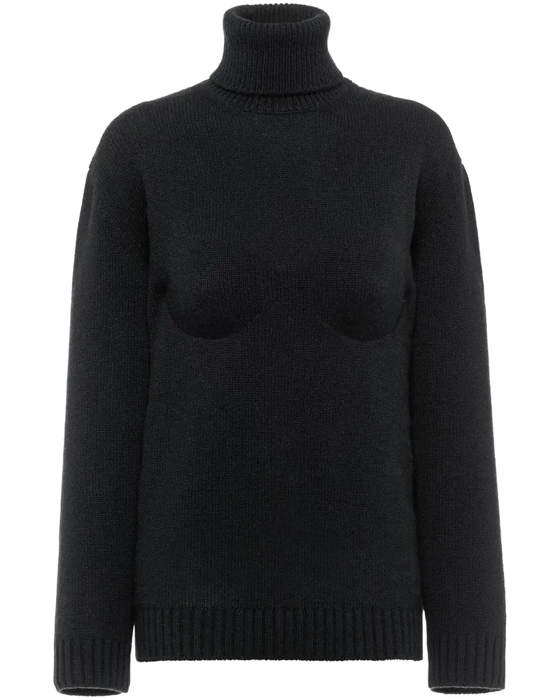Prada Pullover mit Rollkragen - Schwarz Schwarz