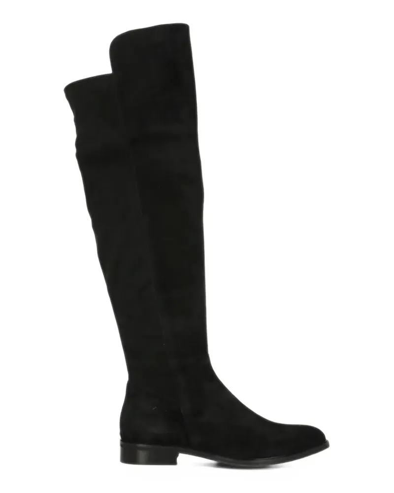 Julie Dee suede over-the-knee boots - Schwarz Schwarz