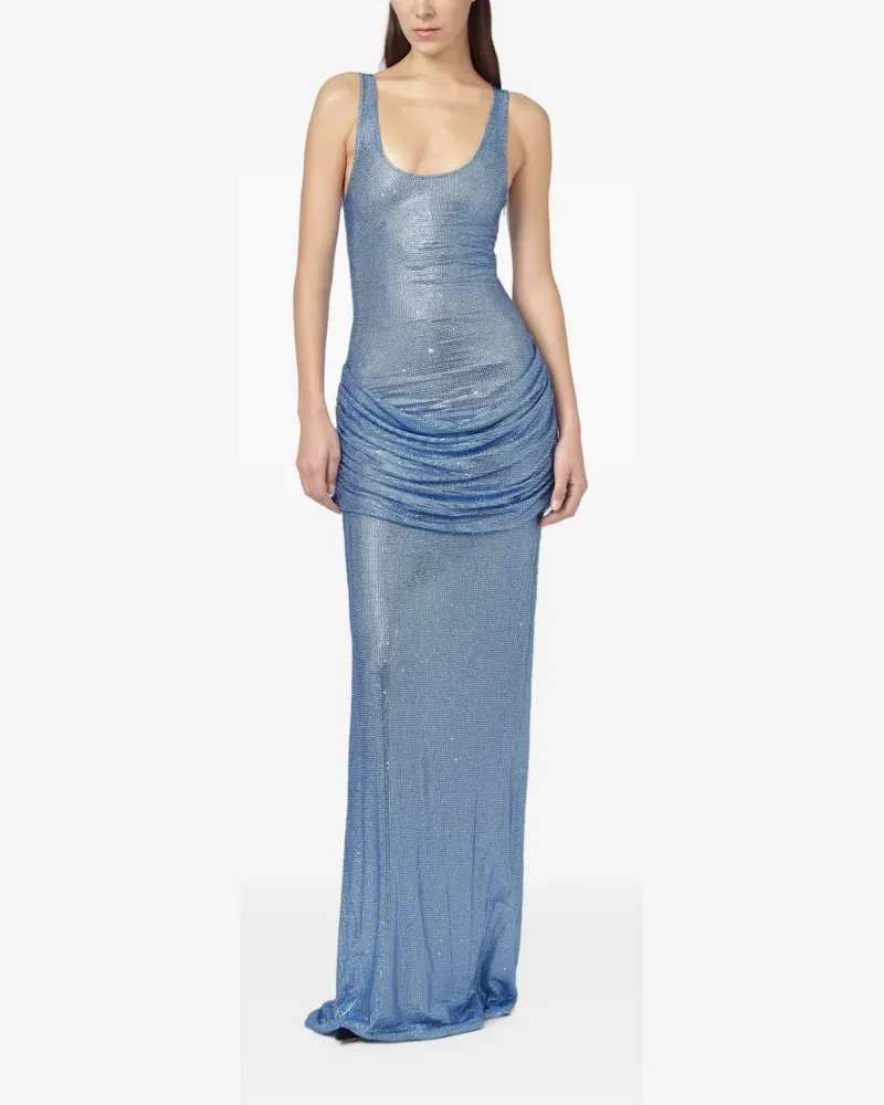 Giuseppe di Morabito Kristallverziertes Maxikleid - Blau Blau
