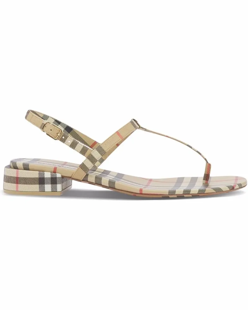 Burberry Sandalen mit Vintage-Check - Nude Nude