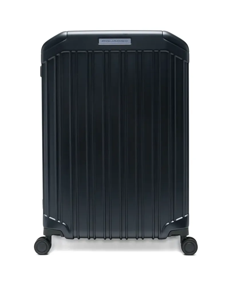 Piquadro Reisetasche mit Logo-Schild - Blau Blau