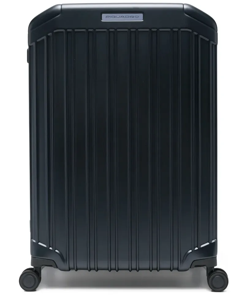 Piquadro Reisetasche mit Logo-Schild - Blau Blau