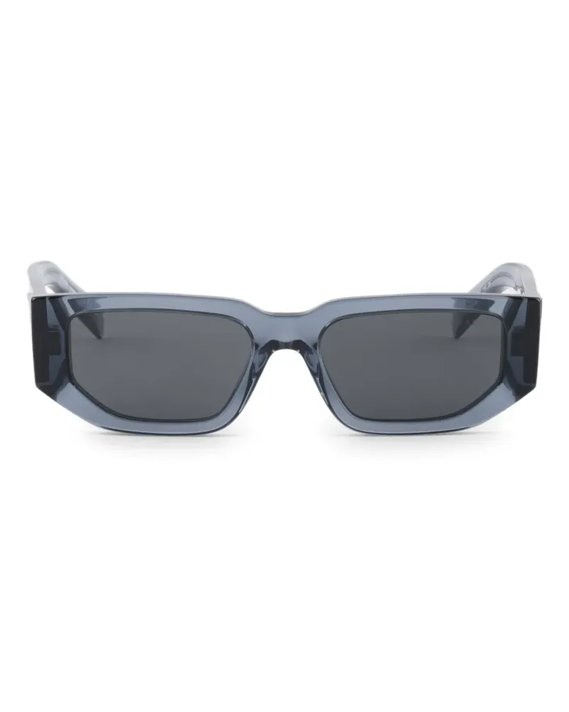 Prada Triangel-Sonnenbrille mit Logo - Blau Blau