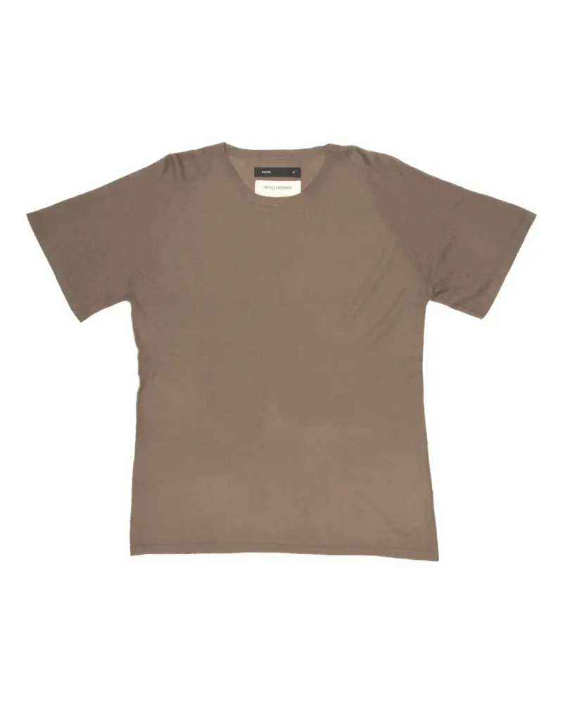 Frenckenberger short-sleeve cashmere T-shirt - Braun Braun