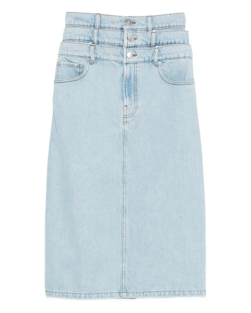 Viktor & Rolf Jeansrock im Layering-Look - Blau Blau