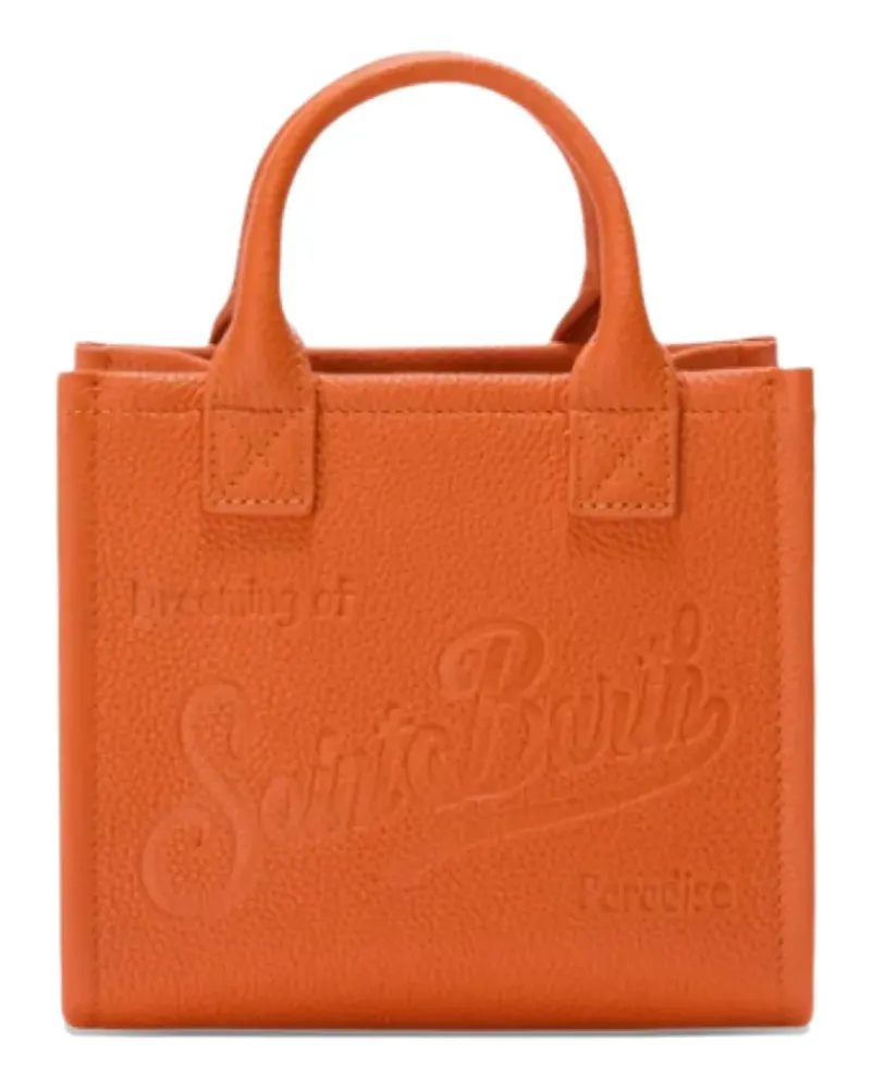MC2 Saint Barth Handtasche mit Logo-Prägung - Orange Orange