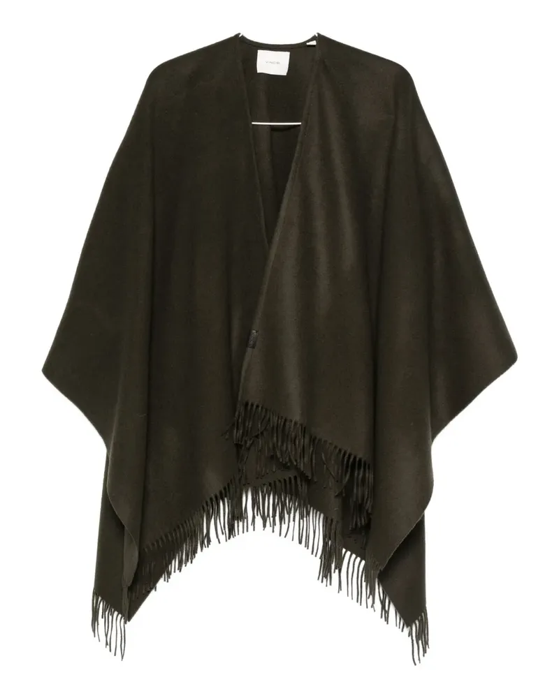 Vince fringed cape - Grün Grün