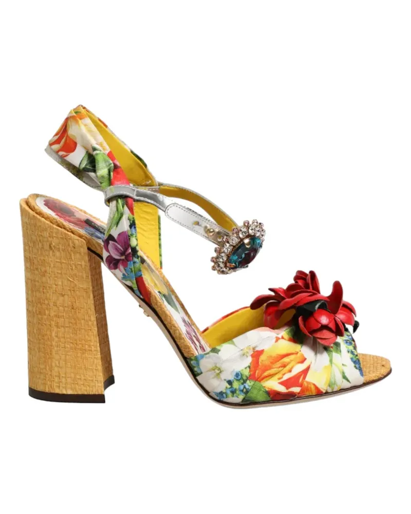 Dolce & Gabbana Keira Sandalen mit Absatz - Weiß Weiß