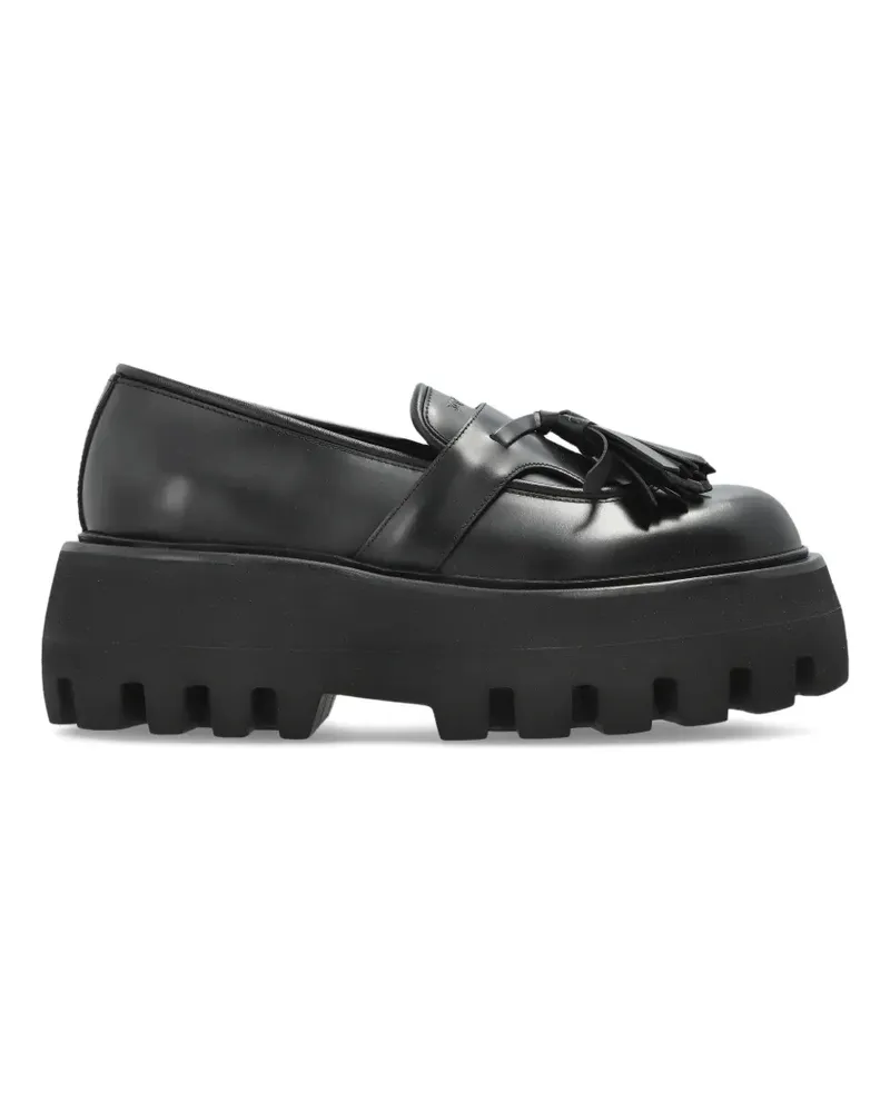 Alexander McQueen tassel platform loafers - Schwarz Schwarz