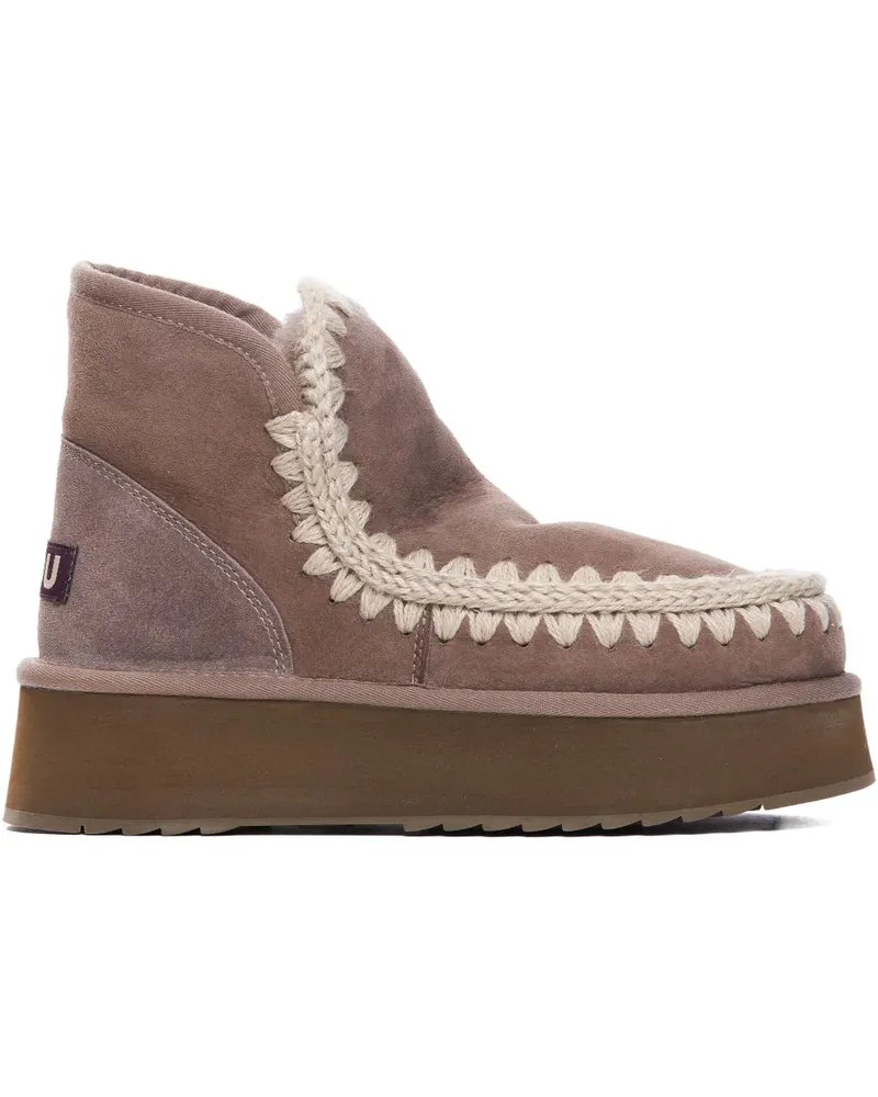 Mou suede ankle boots - Nude Nude
