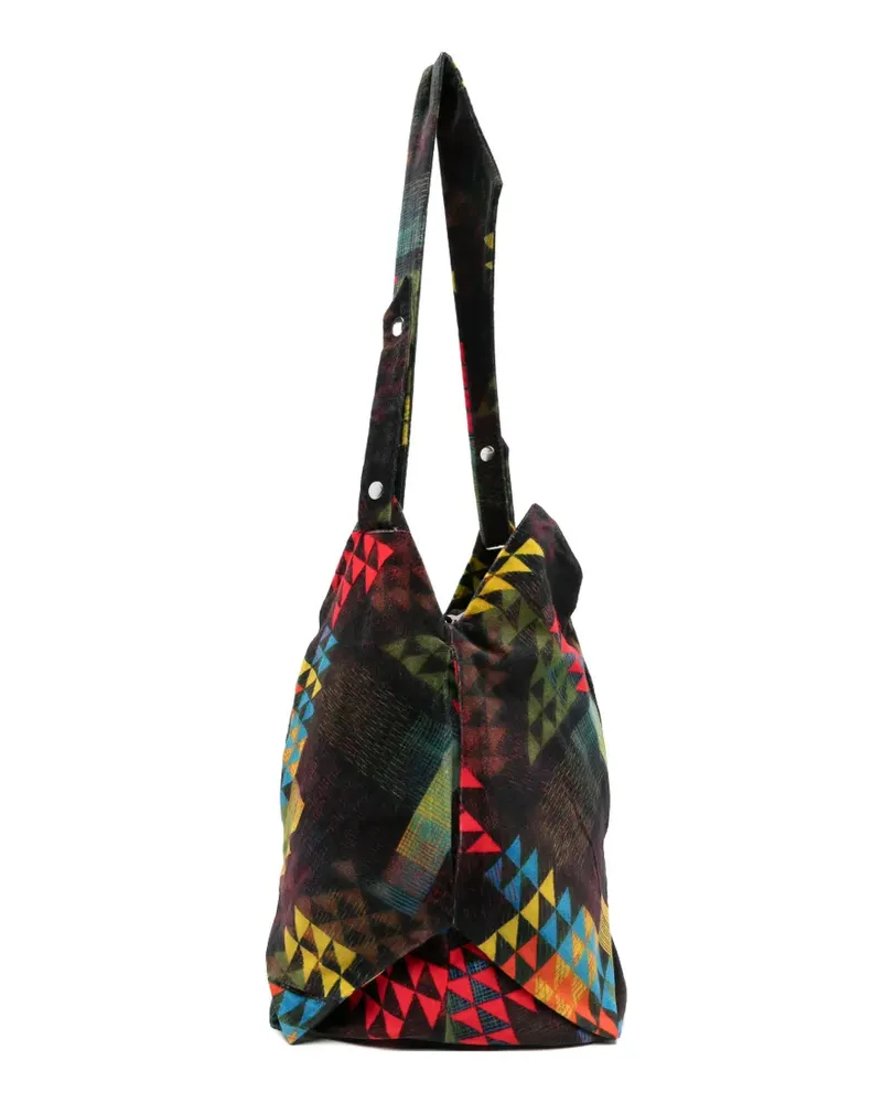 KIKO KOSTADINOV Kaleidoscope check shoulder bag - Schwarz Schwarz