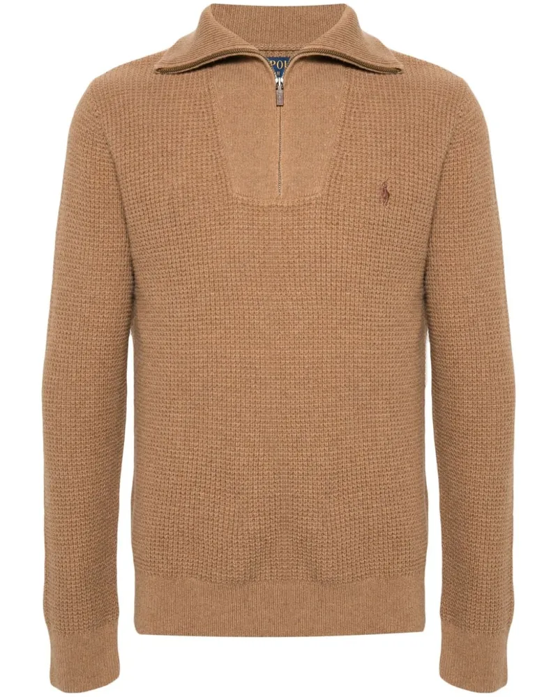 Ralph Lauren Pullover mit Waffelstrick-Muster - Braun Braun