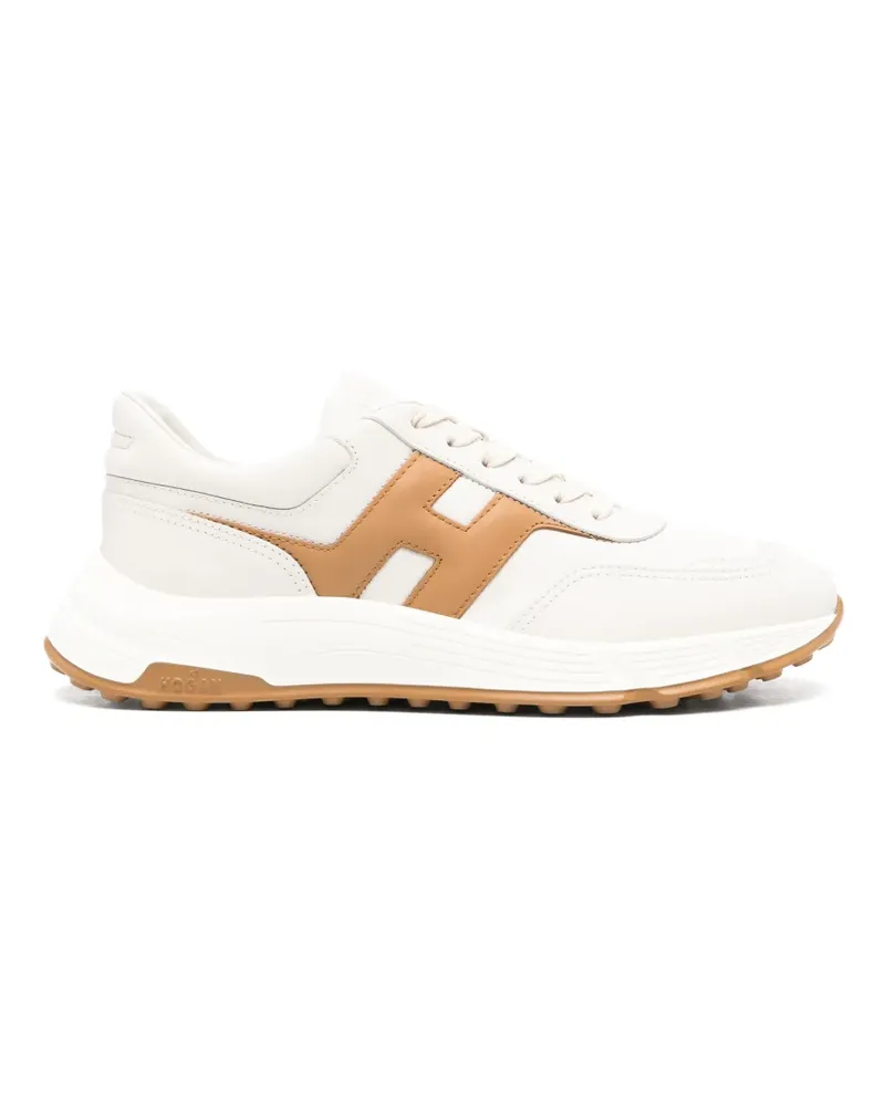 Hogan logo-appliqué sneakers - Nude Nude