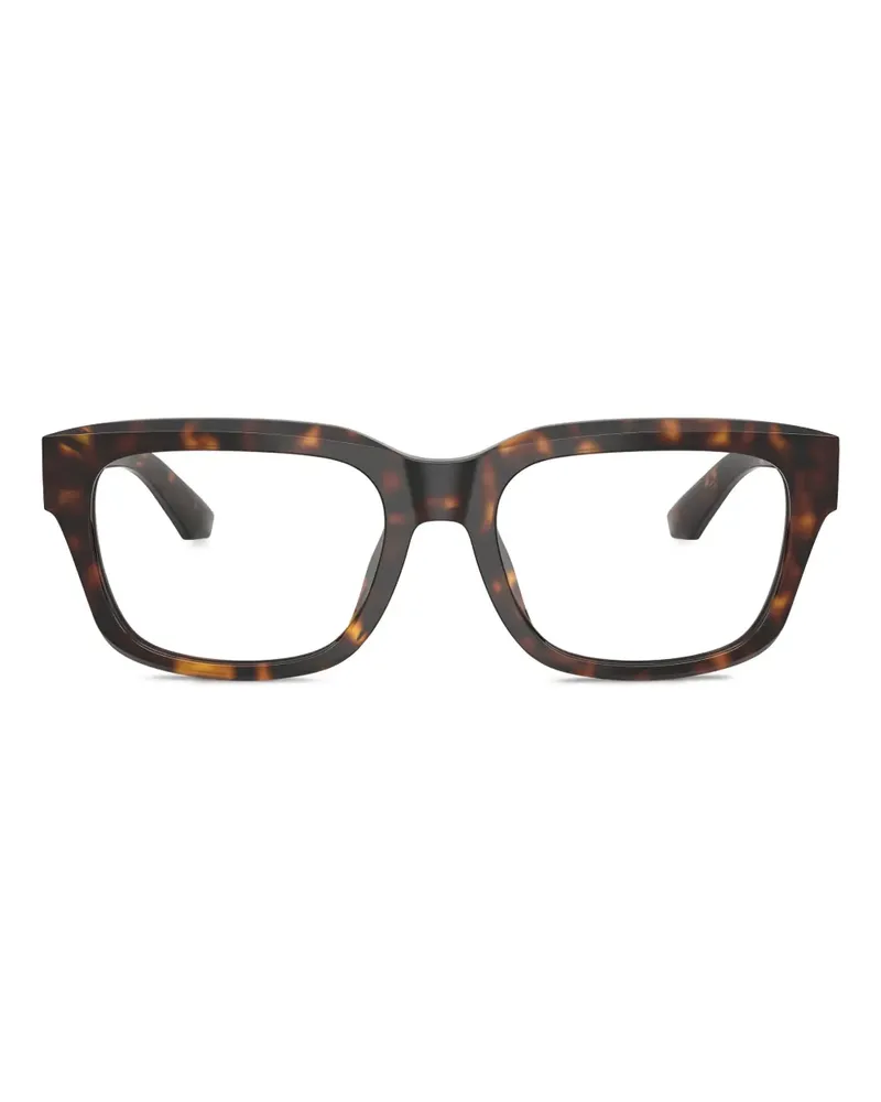 Dolce & Gabbana Eckige Brille aus Acetat - Braun Braun