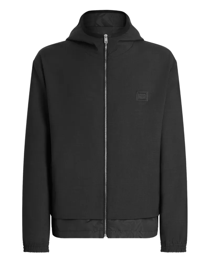 Dolce & Gabbana Kapuzenjacke mit Reißverschluss - Grau Grau