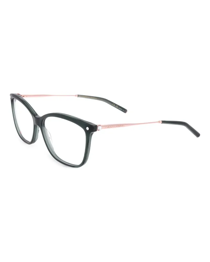 Carolina Herrera New York Cat-Eye-Brille mit Glitter - Schwarz Schwarz