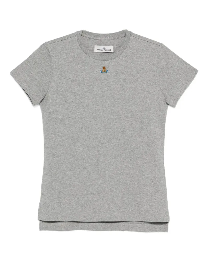 Vivienne Westwood T-Shirt mit Orb-Verzierung - Grau Grau
