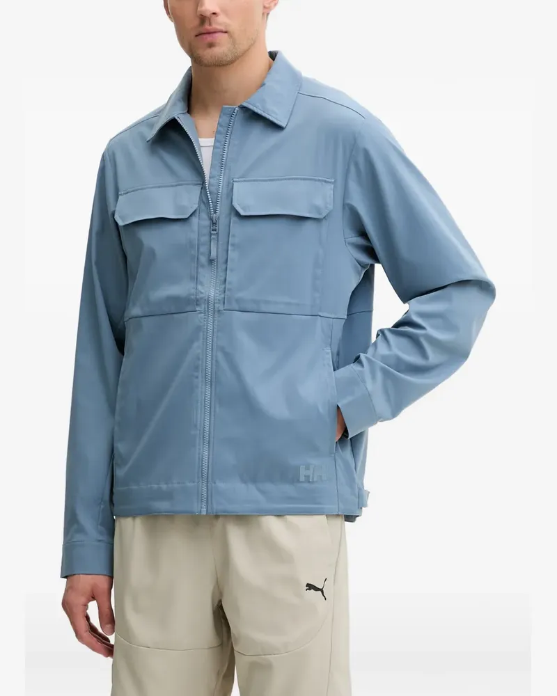 Helly Hansen Escape logo-embroidered zip-up lightweight jacket - Blau Blau