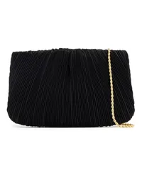 Loeffler Randall Brit Clutch mit Falten Schwarz