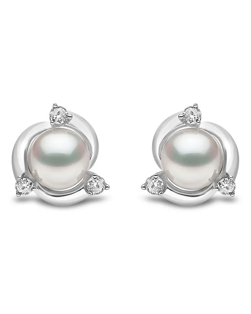YOKO London 18kt 'Trend' Goldohrringe mit Diamanten - Silber Silber
